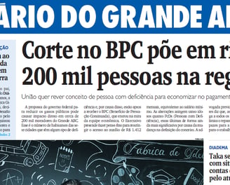 Capa do Diário do Grande ABC