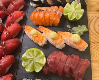 Premium sushi catering in Barcelona, perfect for exclusive events, private dinners, and celebrations