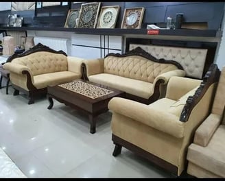 Wooden sofa by afsar sofa repair