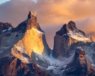a mountain range with a mountain range in the background