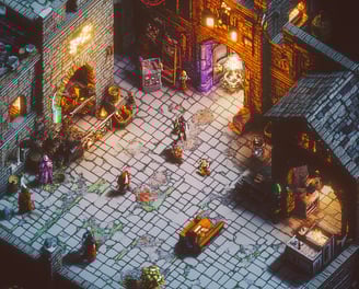 Immagine videogioco rpg AI