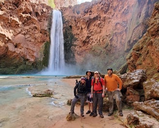 tanner hiking havasupai falls 2020