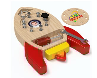 Sensory toys, Screwdriver board game for girls and boys.