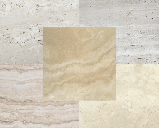 White Travertine Slabs