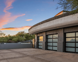 Frosted Glass Garage Doors ManCave
