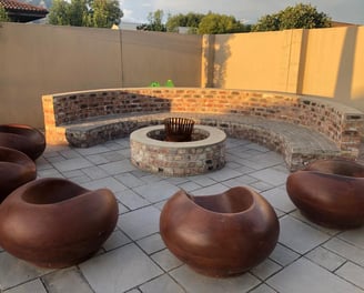 Outdoor construction project by Hugo Konstruksie in George, Western Cape