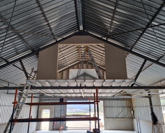 Industrial construction project in Western Cape