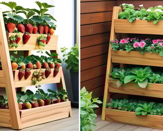 DIY wooden planter - Easy wood projects for garden.