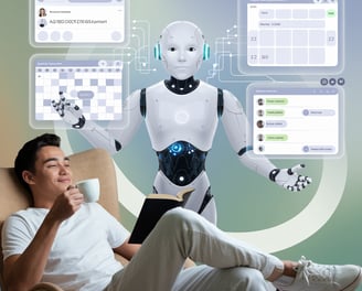 AI automation streamlining business tasks at DimystifAI