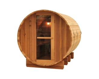 Red Cedar Barrel Sauna  2 persons 120x185x200cm - 4FT