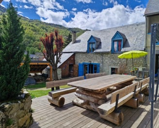 jolie terrasse ensoleillée