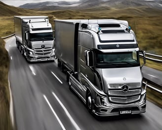 a large white truck