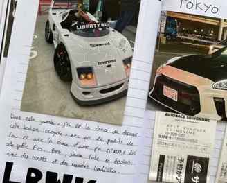 Exemple d'intérieur du Cars Hunter avec des photos de voiture