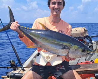 Deep sea fishing Zanzibar adventure on the Indian Ocean.