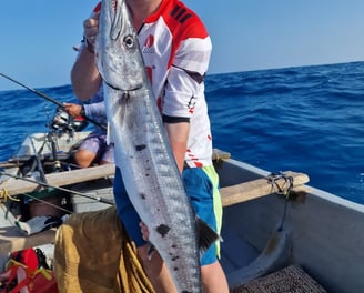 Zanzibar fishing charters, big fish on the boat