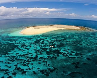 Latham Island fishing charters - A catamaran in the Indian Ocean