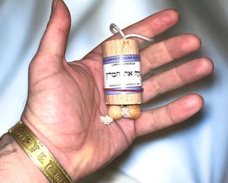 Mi Péndulo Hebrero preparado para aayudar a sanar y limpiar