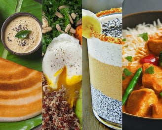 dosa chutney, Shashuka, Smoothie bowl, Ghee roast chicken, Pan cakes, Smoothie Bowls., Pizza, Kimchi