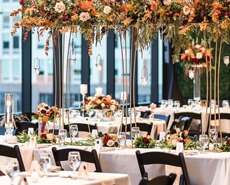 Table and high flower weddingdecor 