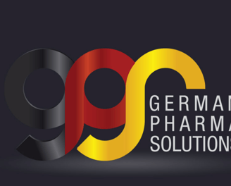 a german pharma logo with the words german pharma