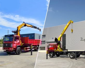 truck mounted knuckle boom crane and telescopic truck mounted crane