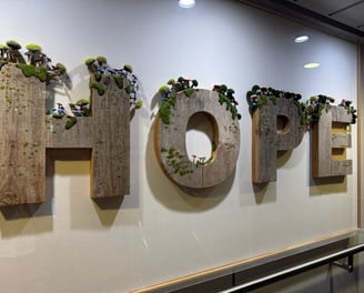 HOPE picture art on a cruise ship