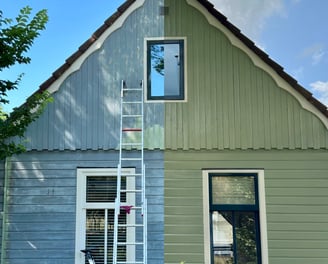 schilderen van de buitenmuur