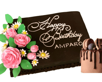 Rich chocolate cake topped with chocolate buttercream and ganache, creating a decadent dessert for chocolate lovers