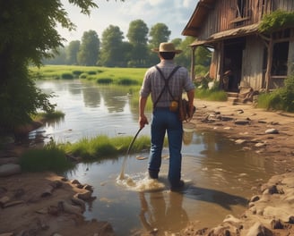 flooded farm