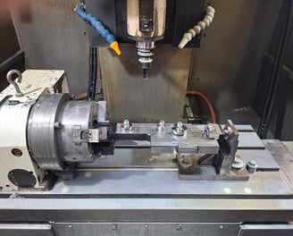 CNC 4th Axis Milling Setup