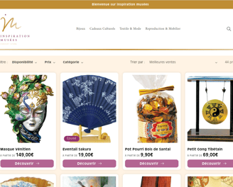 a website page with a picture of a woman's face and a fan