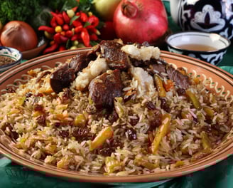 Uzbek Plov At The Table