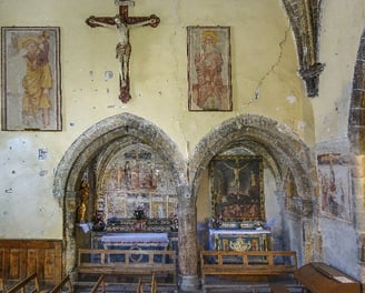 Fresques Saint Antoine Saint Chrisotphe 