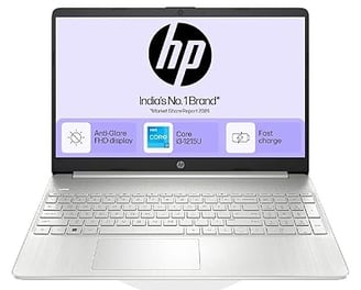 a laptop computer with a hp logo on it