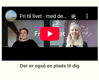 Youtube-film med billede af Gunda Nygaard Vinther og Annika Sigfredsson.