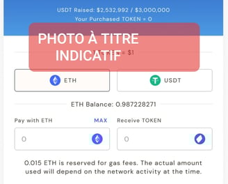 a phone screen showing a photo of a lot of tokens