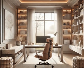 home office pantone 2024 color of the year peach fuzz