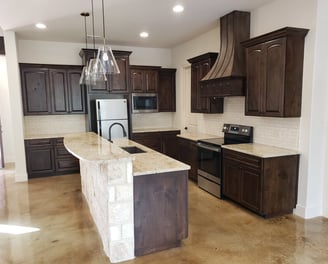 Warm stain San Antonio Custom Cabinets