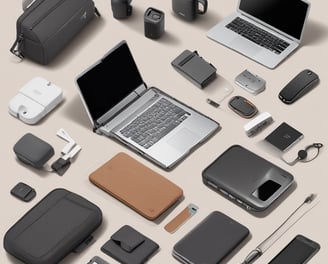 a display of different types of electronic devices