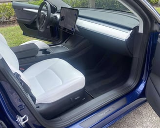 Interior Detailing Image “Deep interior car detailing with steam cleaning and vacuuming of seats"