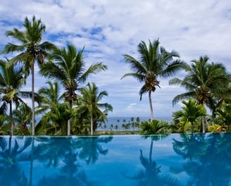 Luxury India Tour Hotel Pool Kovalam