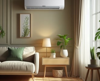 Nowoczesne wnętrze z klimatyzacją