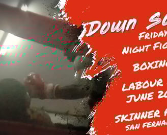 down south boxing event poster
