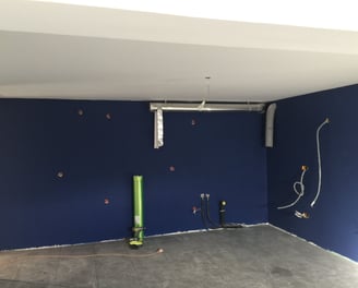 travaux peinture bleue