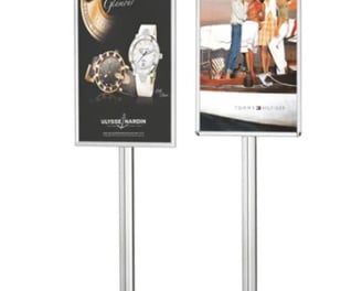 Pole type indoor signage