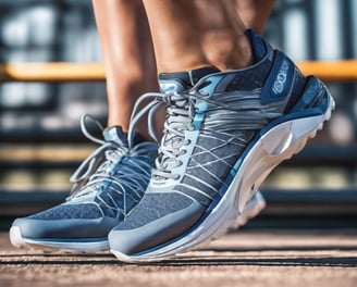 blue and white round illustration