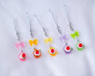 Turtle soda acrylic charms for phone and other accessories