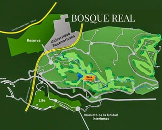 Plano General de Bosque Real en Huixquilúcan, Estado de México