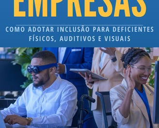 a capa retrata um livro ebook para promover a cultura da inclusão nas empresas