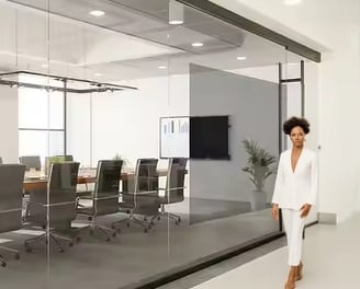 Nano cloak film. It is an LED cloaking technology for glass
